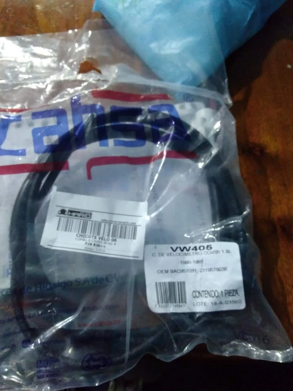 Chicote Medidor De Velocidad Cahsa Para Combi 1800 - Imagen 13