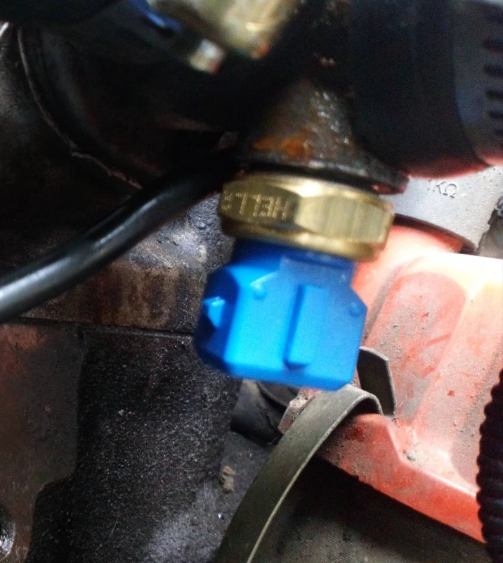 Bulbo Sensor De Temperatura De Motor Con Conector Azul Hella Para Pointer - Imagen 8