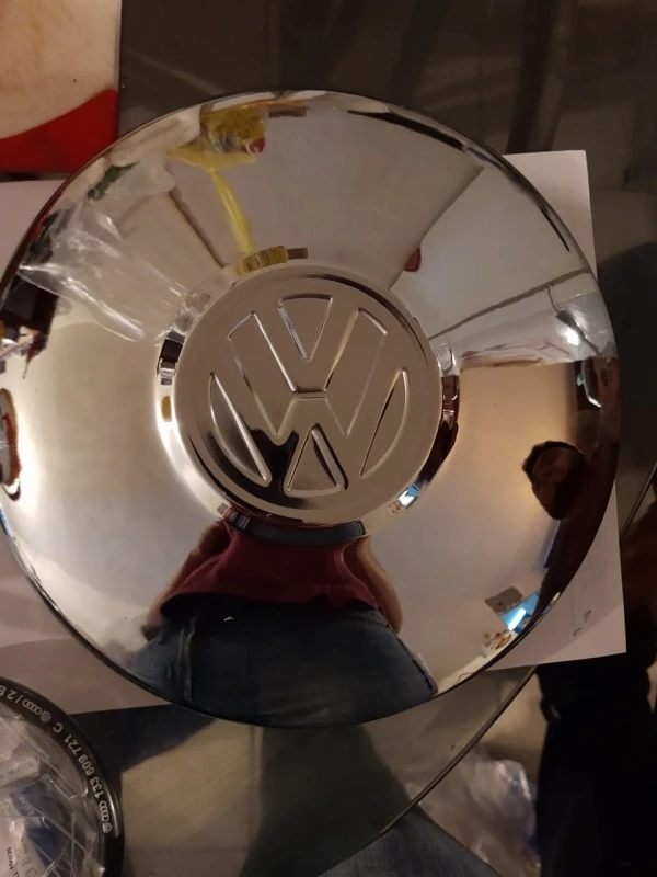 Tapón De Rin Cromado Con Emblema VW Para Sedán, Combi, Safari, Brasilia - Imagen 19