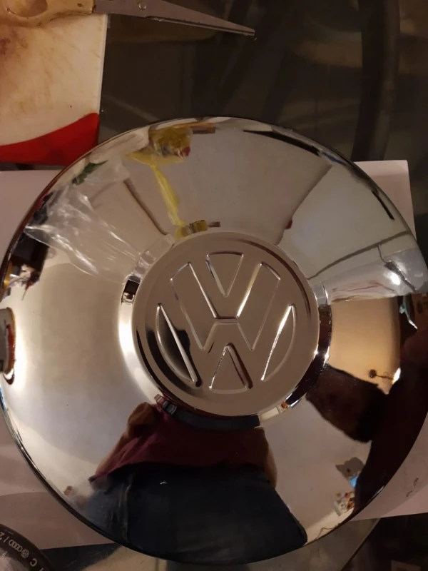 Tapón De Rin Cromado Con Emblema VW Para Sedán, Combi, Safari, Brasilia - Imagen 18