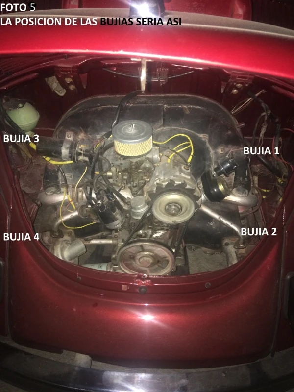 Juego De 5 Cables De Bujía De Encendido Convencional Para VW Sedan, Combi 1600, Safari, Brasilia, Hormiga - Imagen 8