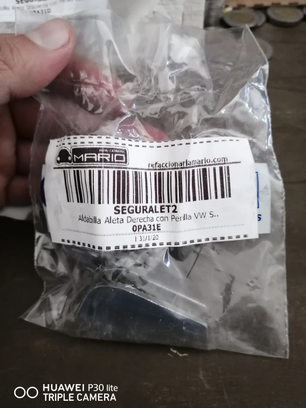 Aldabilla De Aleta Derecha Con Perilla Para VW Sedán 1500, 1600, 1600i, Combi - Imagen 7