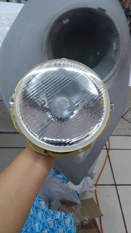 Faro De Cristal Rayado Con Socket De Luz De Cuarto Para VW Sedan, Combi, Safari, Caribe, Hormiga - Imagen 8