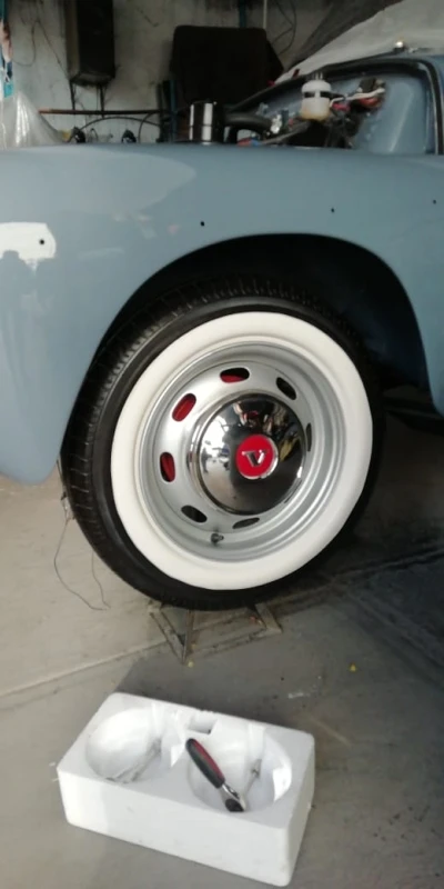 Juego De 4 Corbatas Cara Blanca De Rines De 15 Pulgadas Para VW Sedan, Brasilia, Safari - Imagen 11