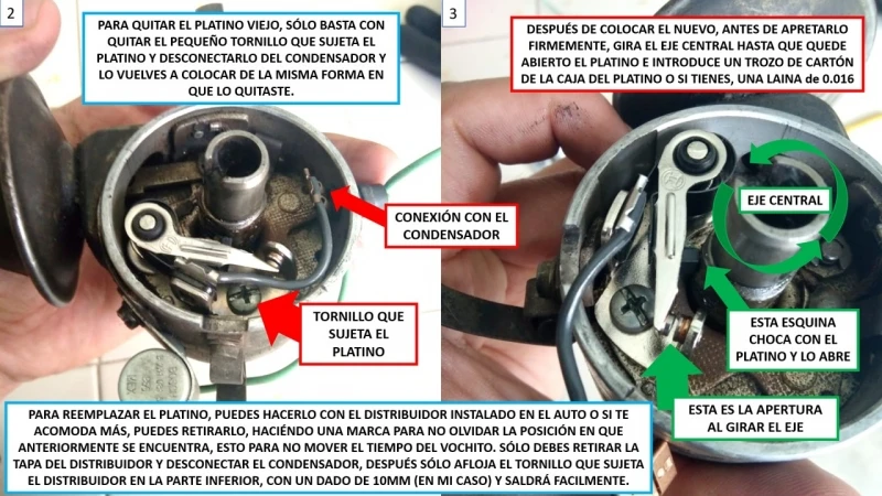 Platino De Corriente De Distribuidor Bosch Para VW Sedan 1600, Combi 1600, Caribe, Brasilia, Safari - Imagen 11