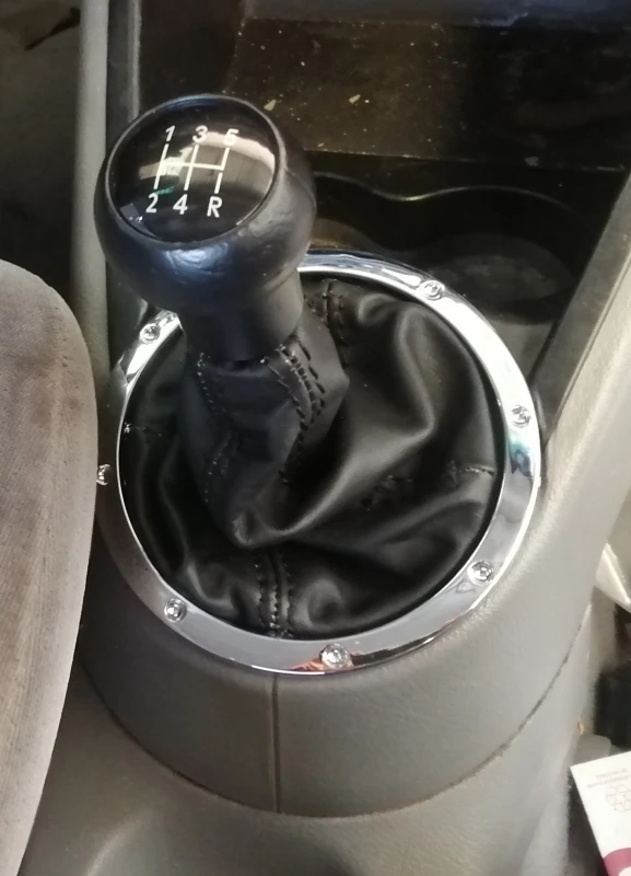 Cubrepolvo Con Perilla De Palanca De Velocidades De Base Redonda Cromada Para Pointer G3, G4, Polo, Lupo - Imagen 4