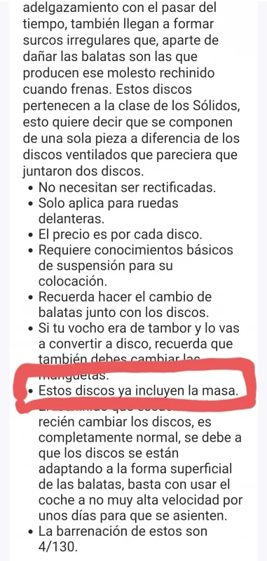 Disco Sólido De Freno Delantero Brembo Para VW Sedán 1600i, Brasilia - Imagen 6