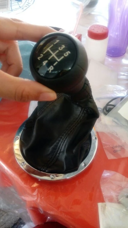 Cubrepolvo Con Perilla De Palanca De Velocidades De Base Redonda Cromada Para Pointer G3, G4, Polo, Lupo - Imagen 10