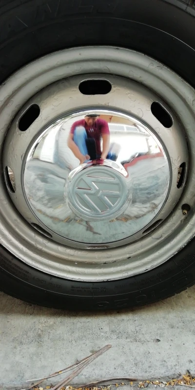 Tapón De Rin Cromado Con Emblema VW Para Sedán, Combi, Safari, Brasilia - Imagen 9
