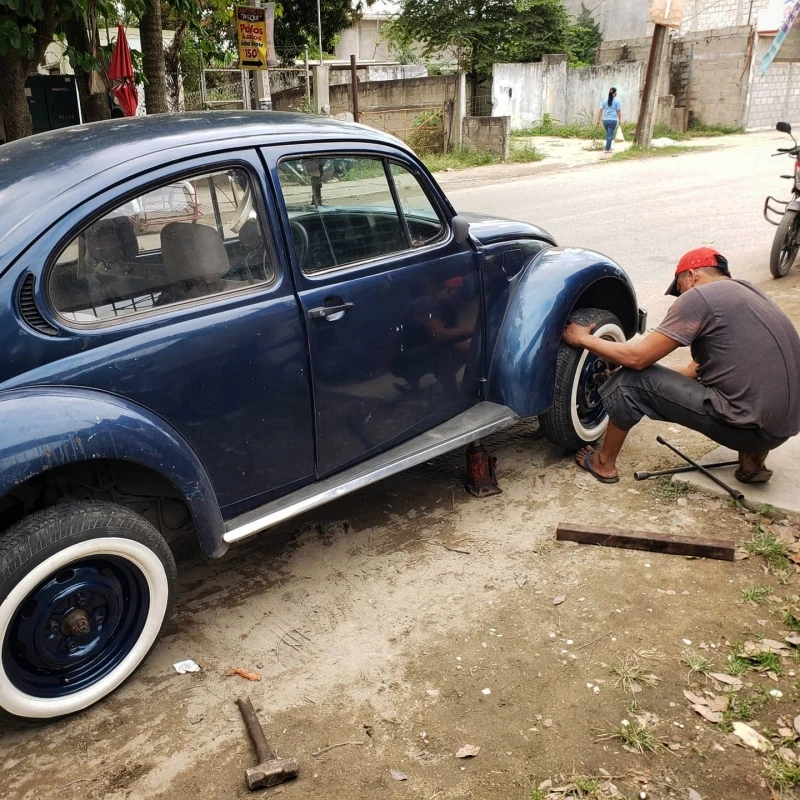 Juego De 4 Corbatas Cara Blanca De Rines De 15 Pulgadas Para VW Sedan, Brasilia, Safari - Imagen 7