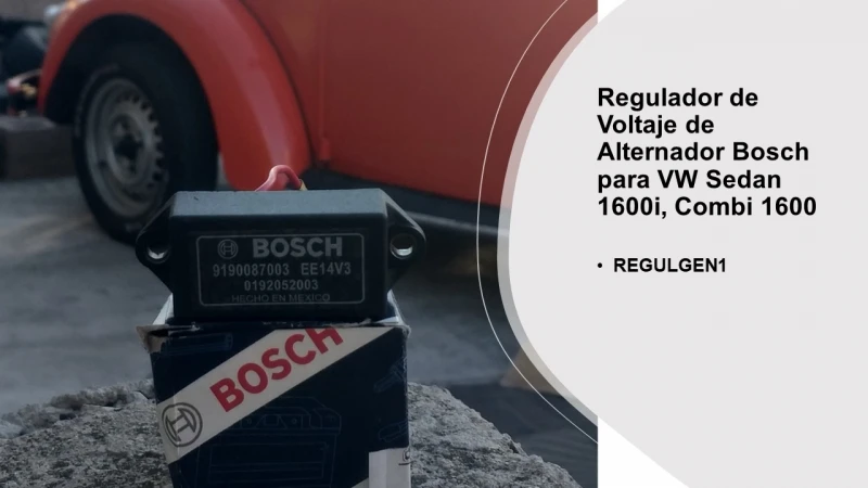 Regulador De Voltaje De Alternador Bosch Para VW Sedan 1600i, Combi 1600 - Imagen 4