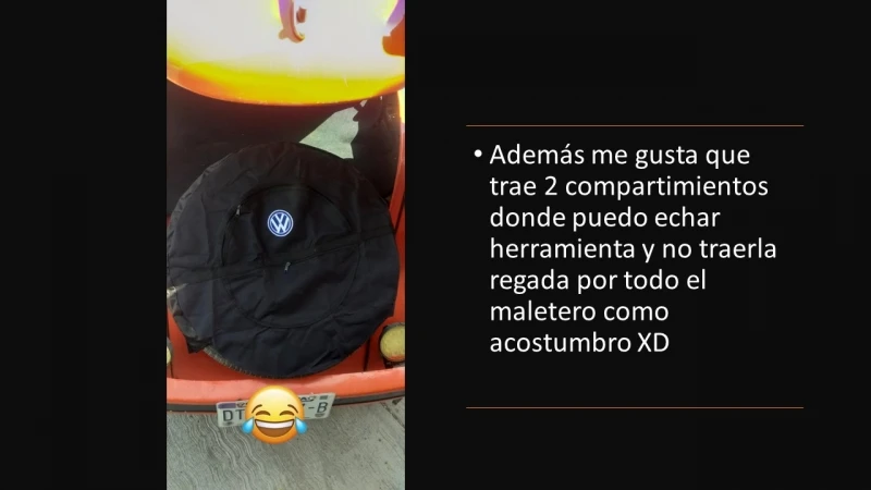 Funda De Lona Negra De Llanta De Refacción Para VW Sedán - Imagen 17