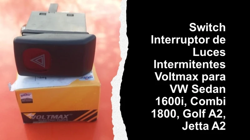 Switch Interruptor De Luces Intermitentes Voltmax Para VW Sedan 1600i, Combi 1800, Golf A2, Jetta A2 - Imagen 7