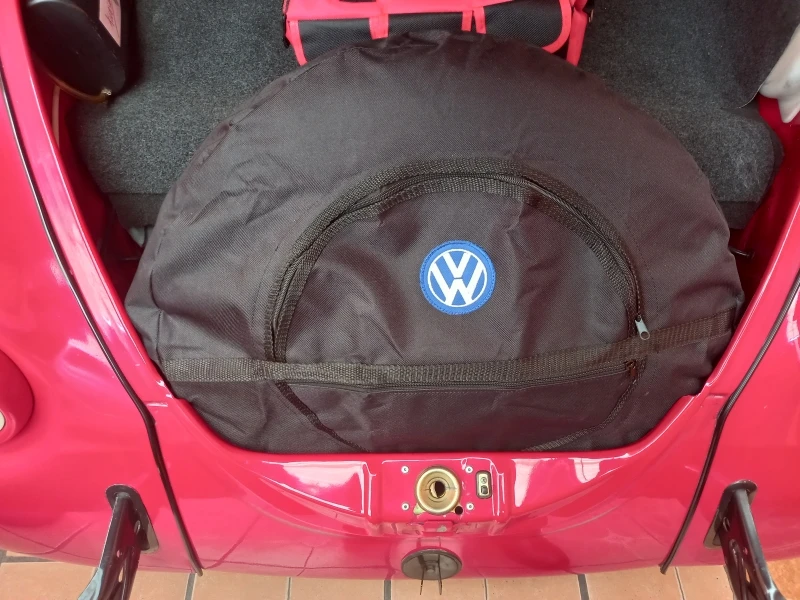 Funda De Lona Negra De Llanta De Refacción Para VW Sedán - Imagen 12