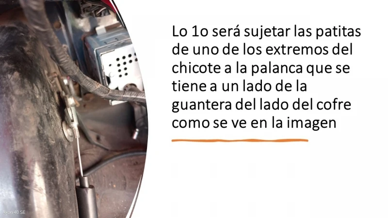 Chicote Liberador De Cofre Con Funda Cahsa Para VW Sedan - Imagen 6