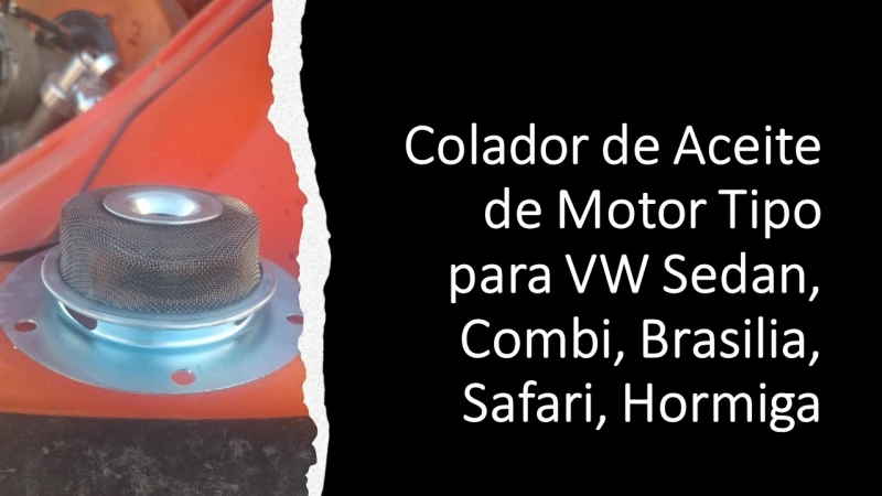Colador De Aceite De Motor Tipo Para VW Sedan, Combi, Brasilia, Safari, Hormiga - Imagen 6