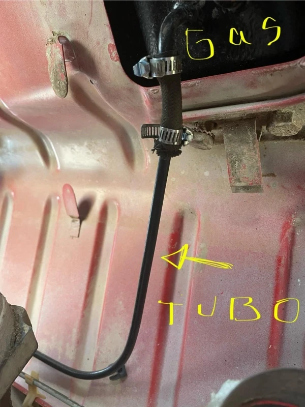 Tubo Principal Metálico De Gasolina Para VW Sedán 1600i - Imagen 10