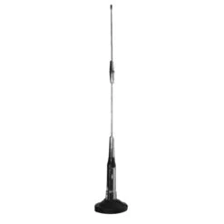 Antena Decorativa Cromada Tipo CB Con Amplificador Tunix
