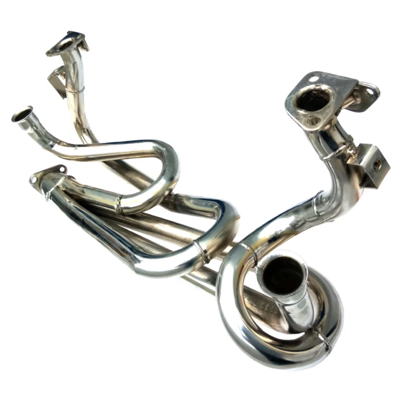 Araña De Silenciador De Motor Cromado Con Entrada Lateral Miller Para VW Sedan 1600, 1600i - Imagen 2