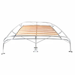 Canastilla Cromada Con Base De Madera Barnizada Rag Top Para VW Sedán