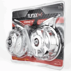 Claxon Cromado En Forma De Caracol Con Rejilla Y Relevador Tunix