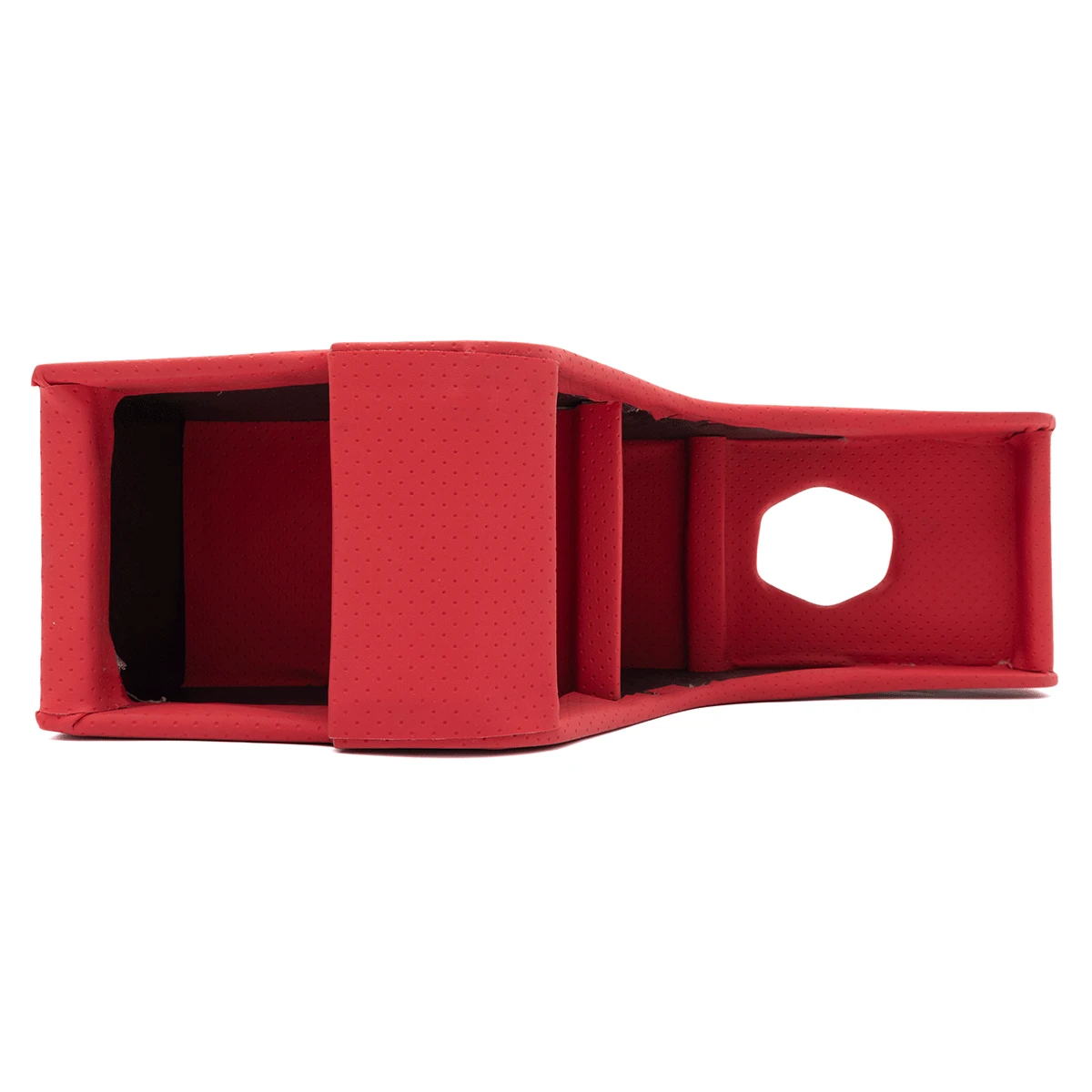 Consola Central De Madera Forrada Con Vinil Rojo Para VW Sedán - Imagen 8