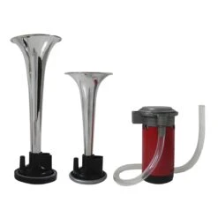 Corneta De Aire Doble Cromada Tunix Universal