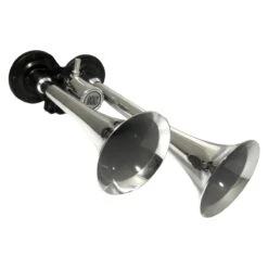 Corneta Doble De Aire Cromada Para Camion Tunix