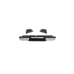 Defensa Trasera Cromada Con Hules Antiderrapantes Y Bracks Para Frontier