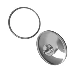 Espejo Cóncavo Cromado De 8 Pulgadas Con Tornillo De Fijación Tunix