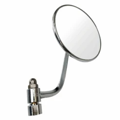 Espejo Retrovisor Metálico Derecho Redondo Cromado Para VW Sedan 1200