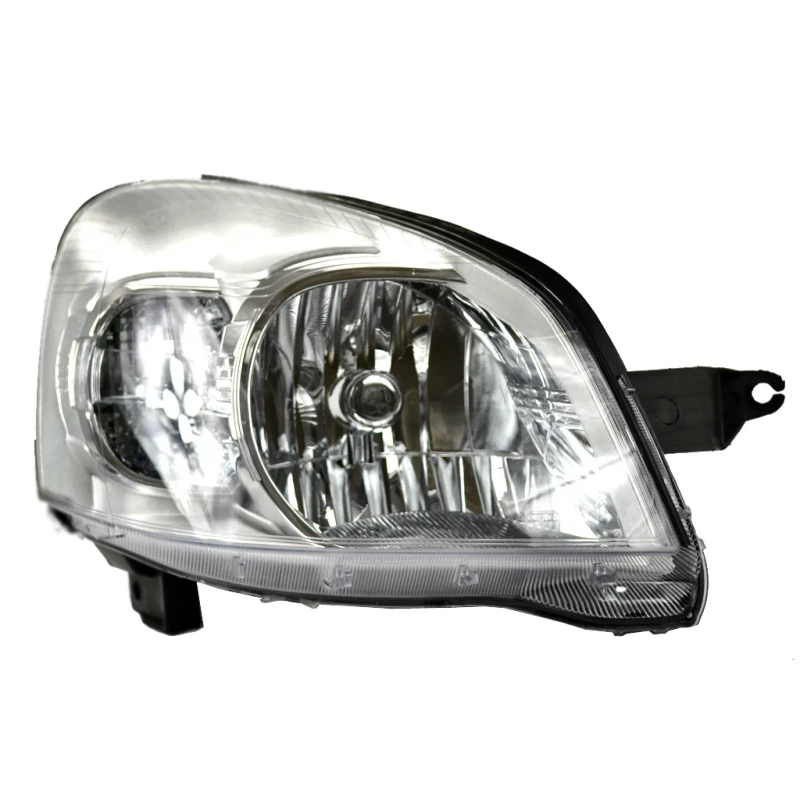 Faro Principal Derecho Con Fondo Cromado Depo Para Chevy C3 - Imagen 2