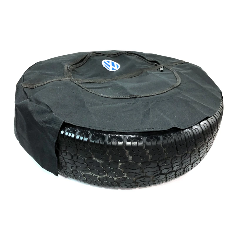 Funda De Lona Negra De Llanta De Refacción Para VW Sedán - Imagen 3