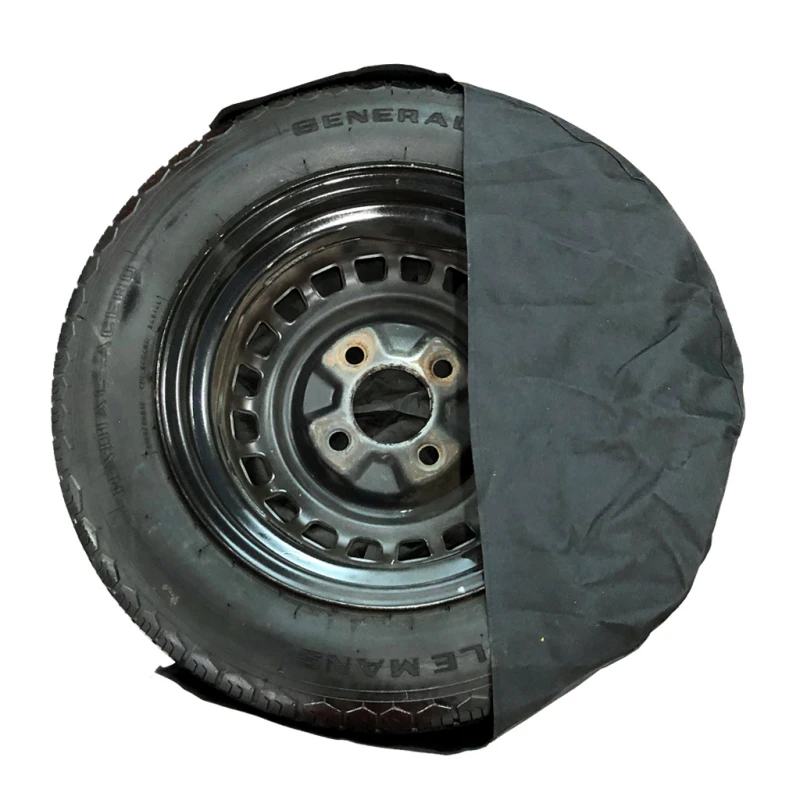 Funda De Lona Negra De Llanta De Refacción Para VW Sedán - Imagen 6