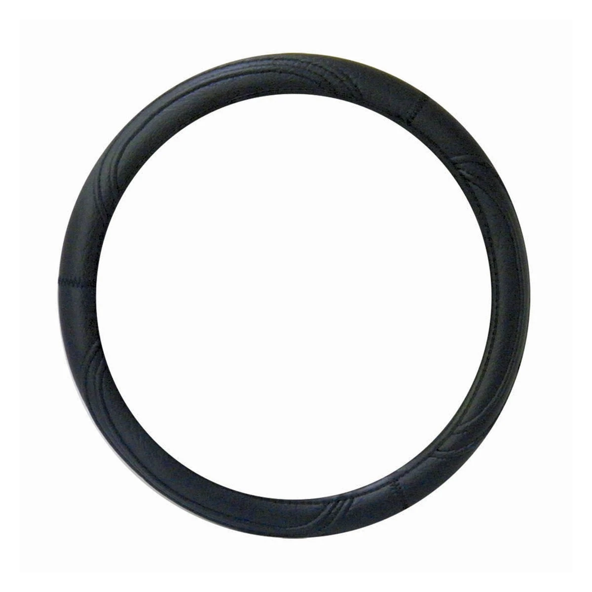 Funda Para Volante Chica De 36 Cm Con Costuras Y Ondas Negra. Tunix