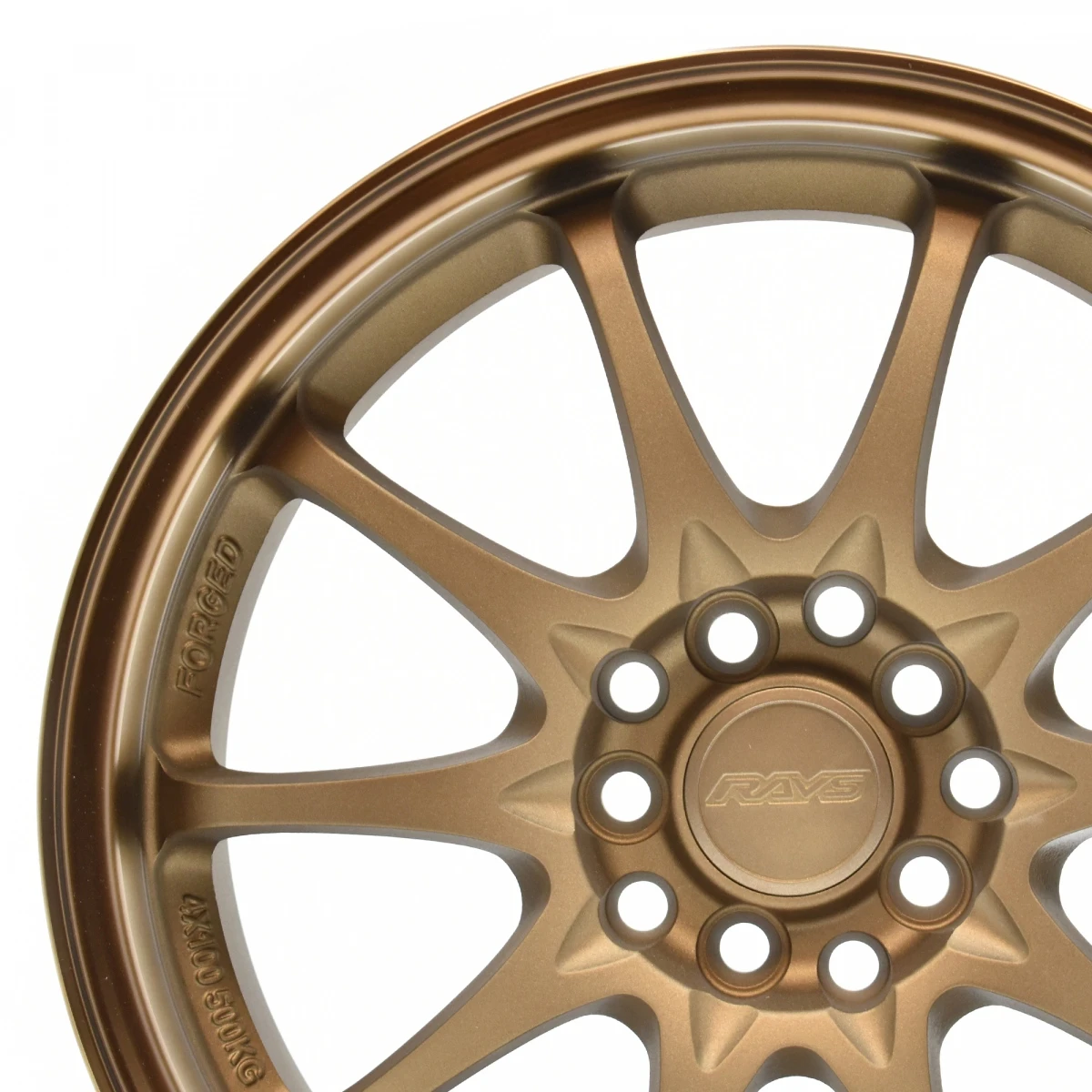 Juego 4 De Rines De 16" Con Doble Barrenación Y Centro Ravs Color Bronce Auto Magic - Imagen 2