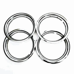 Juego De 4 Arillos Metálicos Cromados De Rin De 15 Pulgadas Para VW Sedan