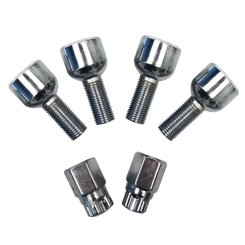 Juego De 4 Birlos De Seguridad De Ruedas Con Llave Tunix