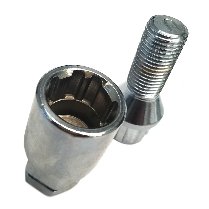 Juego De 4 Birlos Y 2 Llaves De Seguridad Tunix Para Golf A4, A5, Jetta A4, A5, Bora, Polo, Passat, Ibiza, Cordoba, Leon, Toledo - Imagen 4