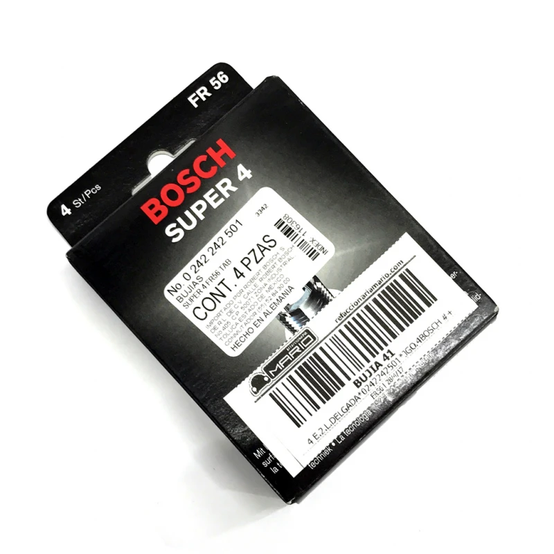 Juego De 4 Bujías Con Punta De Cobre Y 4 Electrodos Delgadas Bosch Para Beetle, Caddy, Cros Fox, Derby, Eurovan, Gol, Lupo - Imagen 4