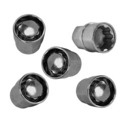 Juego De 4 Seguros De Rin De Cabeza Loca Con 2 Llaves 14x1.5 Tunix Universal