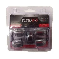 Juego De 4 Seguros De Rin De Cabeza Loca De 12x1.5 Con 2 Llaves Tunix