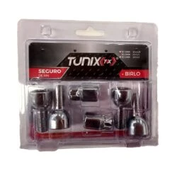 Juego De 4 Seguros De Rin Tipo Birlo De 12X1.5 Con 2 Llaves Tunix