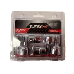 Juego De 4 Seguros De Rin Tipo Birlo Loco De 12X1.25 Con 2 Llaves Tunix