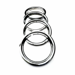 Juego De 4 Arillos Metálicos Cromados De Rin De 14 Pulgadas Para VW Sedan