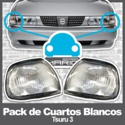 Juego De Cuartos Delanteros Blancos Mirsa Para Tsuru 3