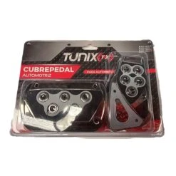 Kit De 2 Pedales Cromados Negros Tunix