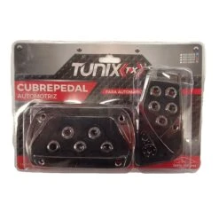Kit De 2 Pedales Cromados Plata Tunix