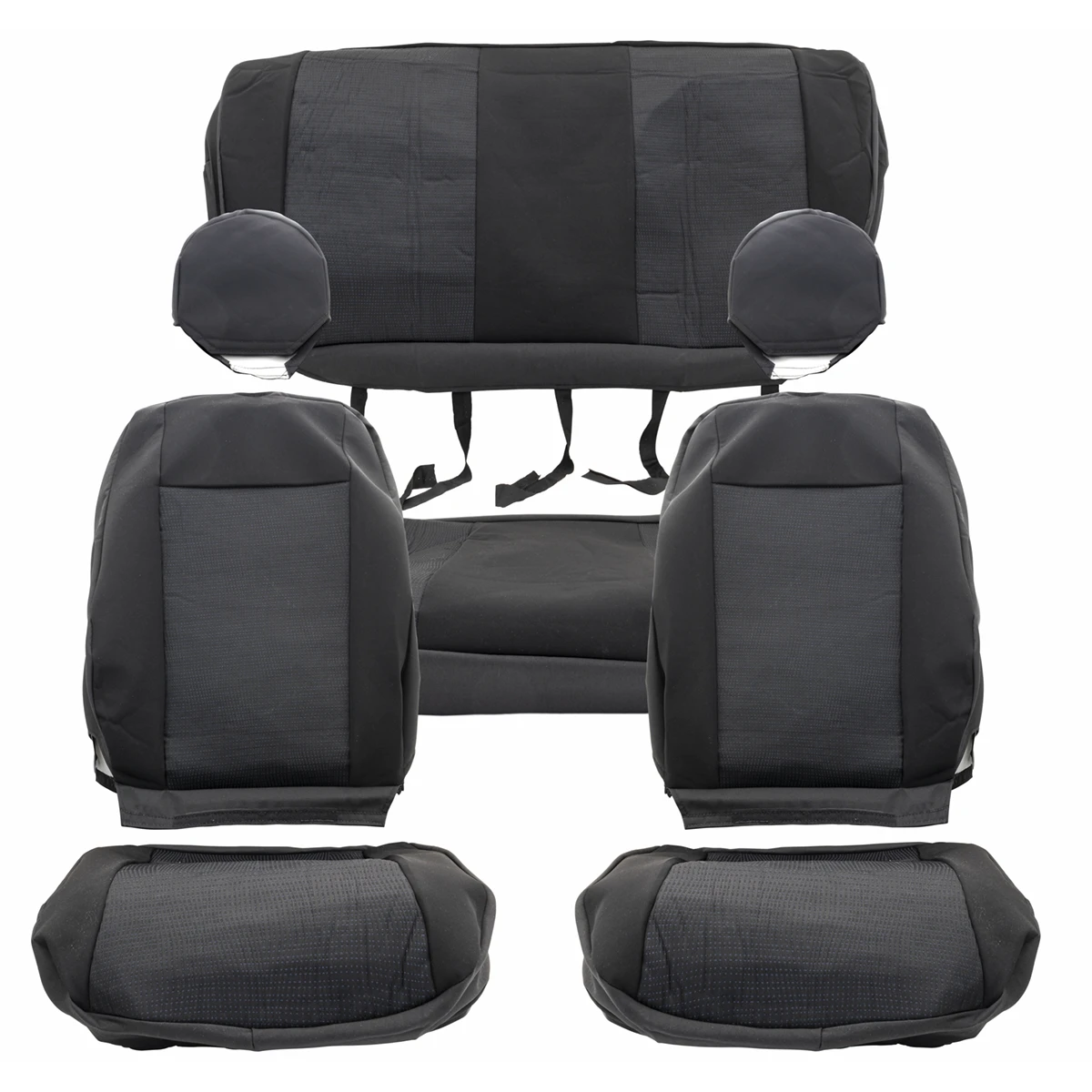 Kit De Fundas Negras De Asientos Para Gol