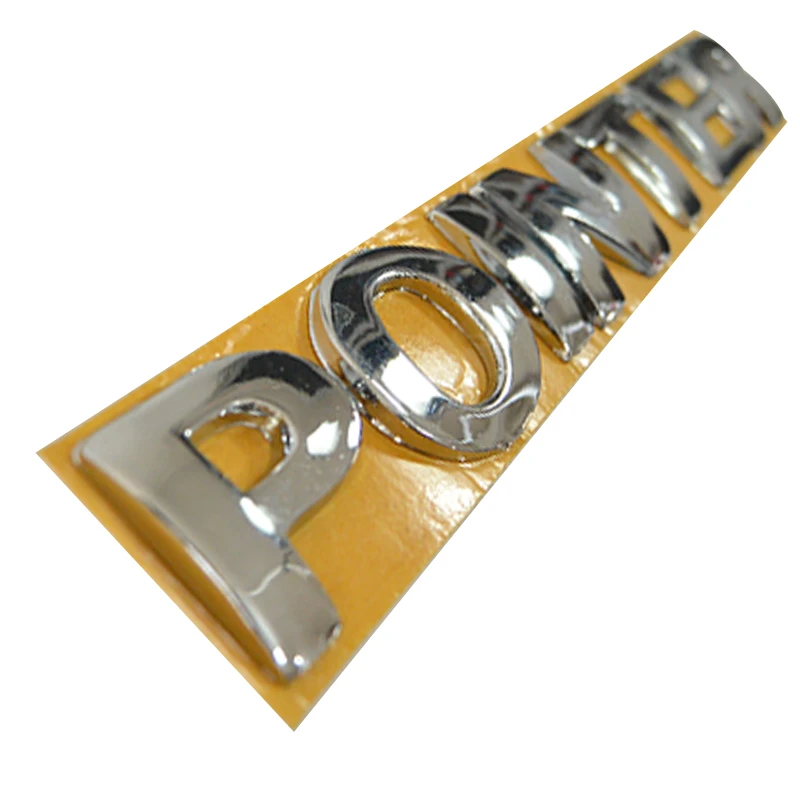 Letrero Cromado Adherible De Puerta Trasera POINTER - Imagen 2